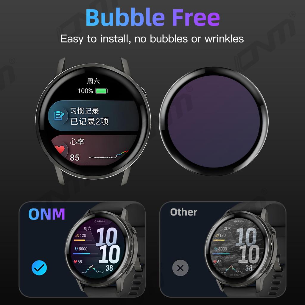 Защитная 3D-пленка для Garmin Venu 4 45 мм 41 мм, Защитное стекло для экрана, Полное покрытие, Защита от царапин для аксессуаров Venu4 (Не стекло)