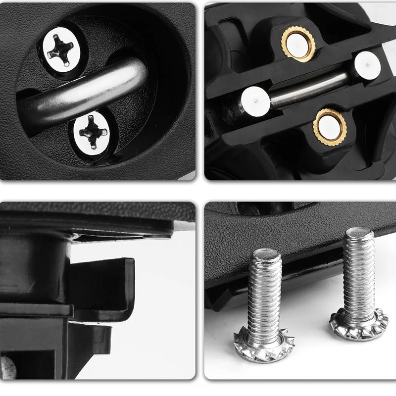 Крепежный анкерный крюк для крепления груза для Ford F-150 2015-2023 F250 F350 Super Duty 17-23 Выдвижной крюк-кольцо для боковой стенки кузова грузовика, зажим-анкер