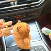 Cute Cartoon Capybara Pull String Ice Cream Strawberry Plush Doll Toy Pendant Keychain Backpack Hanging Ornaments