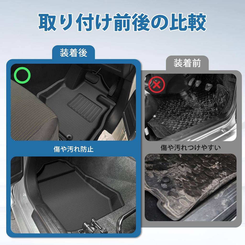 CARVANTA Fits Suzuki Jimny AT JB64W / JB74W Floor Mat XPE+TPE New Rubber Type