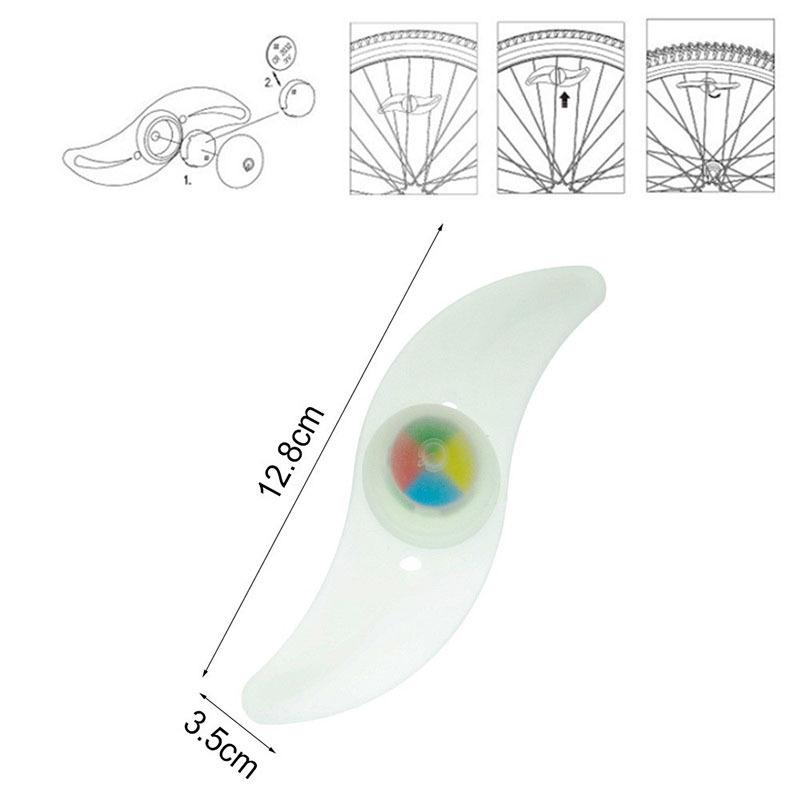 Велосипедный фонарь со спицами, цветное колесо Wind And Fire, силиконовый фонарь, аксессуары для велосипедного оборудования