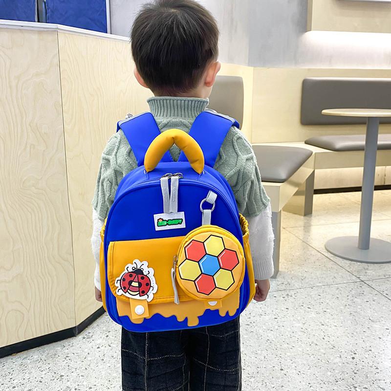 Prince The Frog Anime Pattern Kids Backpack School Bag With Design Ventilated