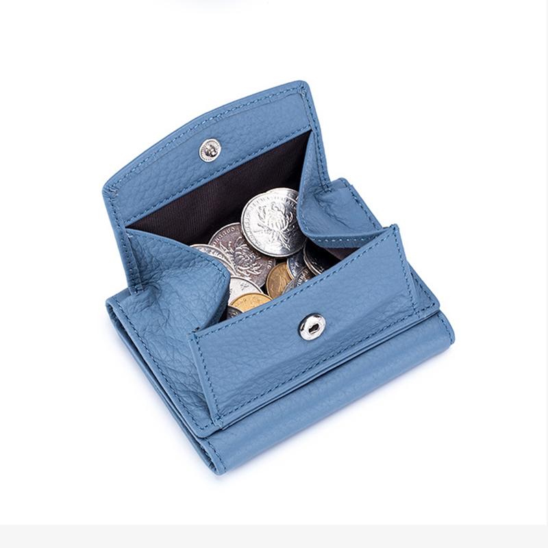 Кожаный кошелек с блокировкой RFID, держатель для кредитных карт, кошелек, чехол для денег, карман для монет для мужчин и женщин, модная сумка 2023 г.