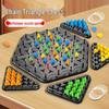 Children's Chain Tic-Tac-Toe Interactive Rubber Band Game: Two-Player Strategy and Thinking Toy