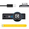 Адаптеры-конвертеры серии USB B Female для электронных клавиатур, пианино, барабанов, принтеров, сканеров. Поддержка передачи данных