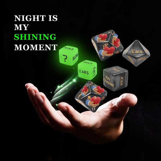 6 шт./набор игральных костей для пары, набор игральных костей для свиданий, 6/10/12 сторон, игральные кости для определения позиции поведения, подарок на День святого Валентина, годовщина, девушка, парень, муж, жена