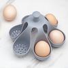 Portable Silicone Boiled Egg Holder Anti-scald Fast Cooking Egg Cooker High Temp Resistant with Handle Egg Steamer Tray