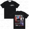 Rapper Maka Aura 2025 Tour Merch T Shirts Men Women Fashion Vintage Street T-shirt Casual Short Sleeve T Shirt Streetwear
