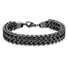 MAITA Men's Titanium Steel Bracelet & Bangle 22cm Cool Silver Vintage Snake Chain