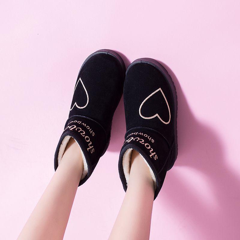 Модные мягкие женские зимние ботинки до щиколотки, массивные, с надписью Love, дизайнерские, роскошные, в наличии, плюшевые, теплые, модные, 2025, Y2k, новые, в стиле рок, акция, женская обувь