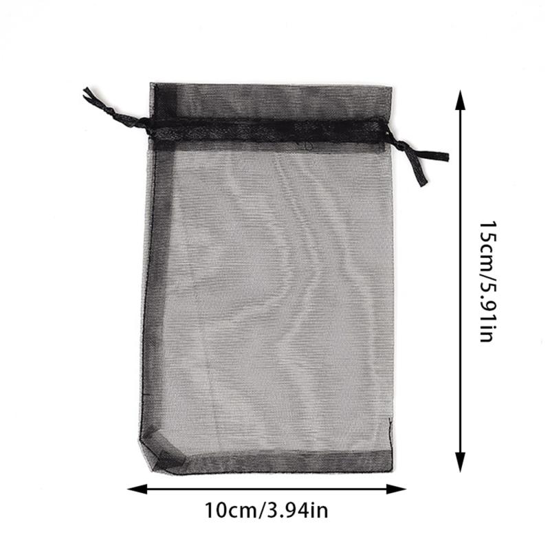 50pcs Garden Fruit Mesh Drawstring Bags Plant Fruit Protective Cover Vegetable Tomato Netting Bags