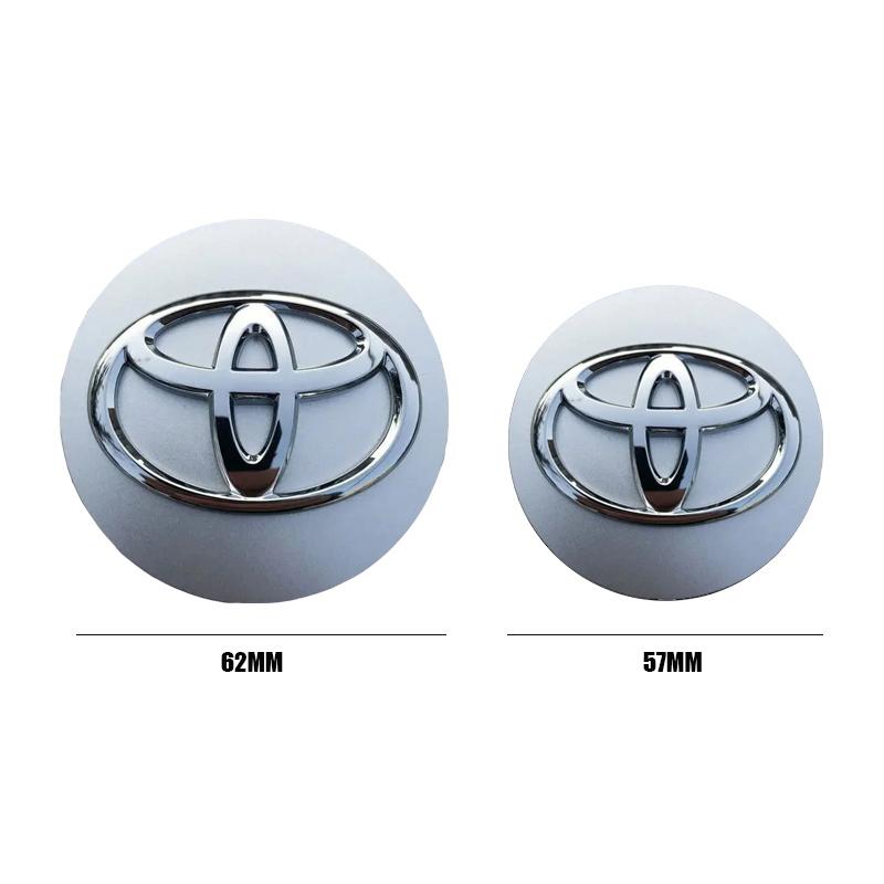 4Pcs 56/62mm Toyota Car Wheel Center Hub Cap Accessories For Toyota GR Corolla Yaris Aygo Prius RAV4 Crown CHR Camry Auris Verso