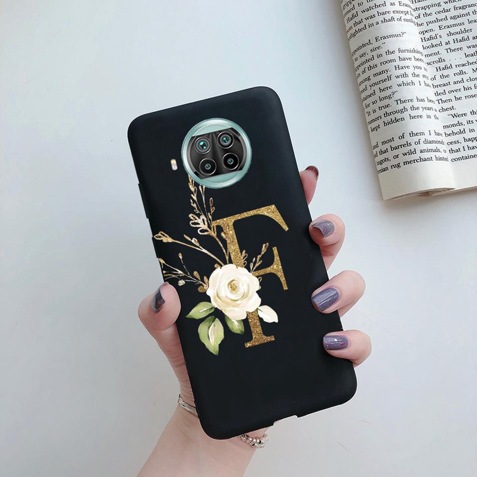 Для Xiaomi Mi 10T Lite 5G Задняя крышка Цветок Алфавит Буква Конфета Мягкий Чехол для Телефона Для Xiomi Mi10t Lite Mi 10 T Lite 10tlite Чехол