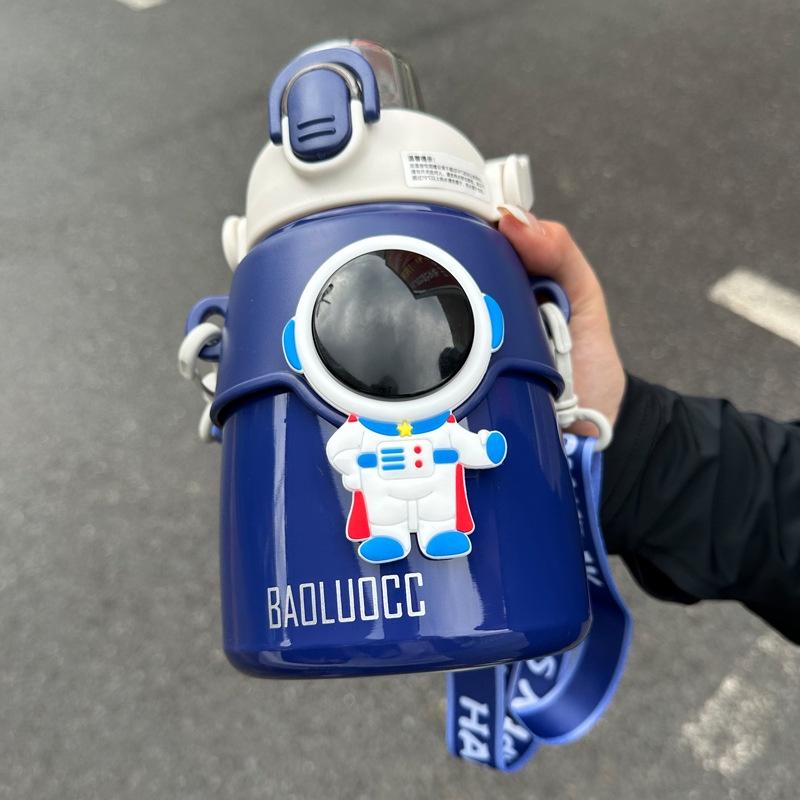 Hseen 2023 Новая детская термокружка Милая мультяшная кружка-поильник из нержавеющей стали объемом 850 мл