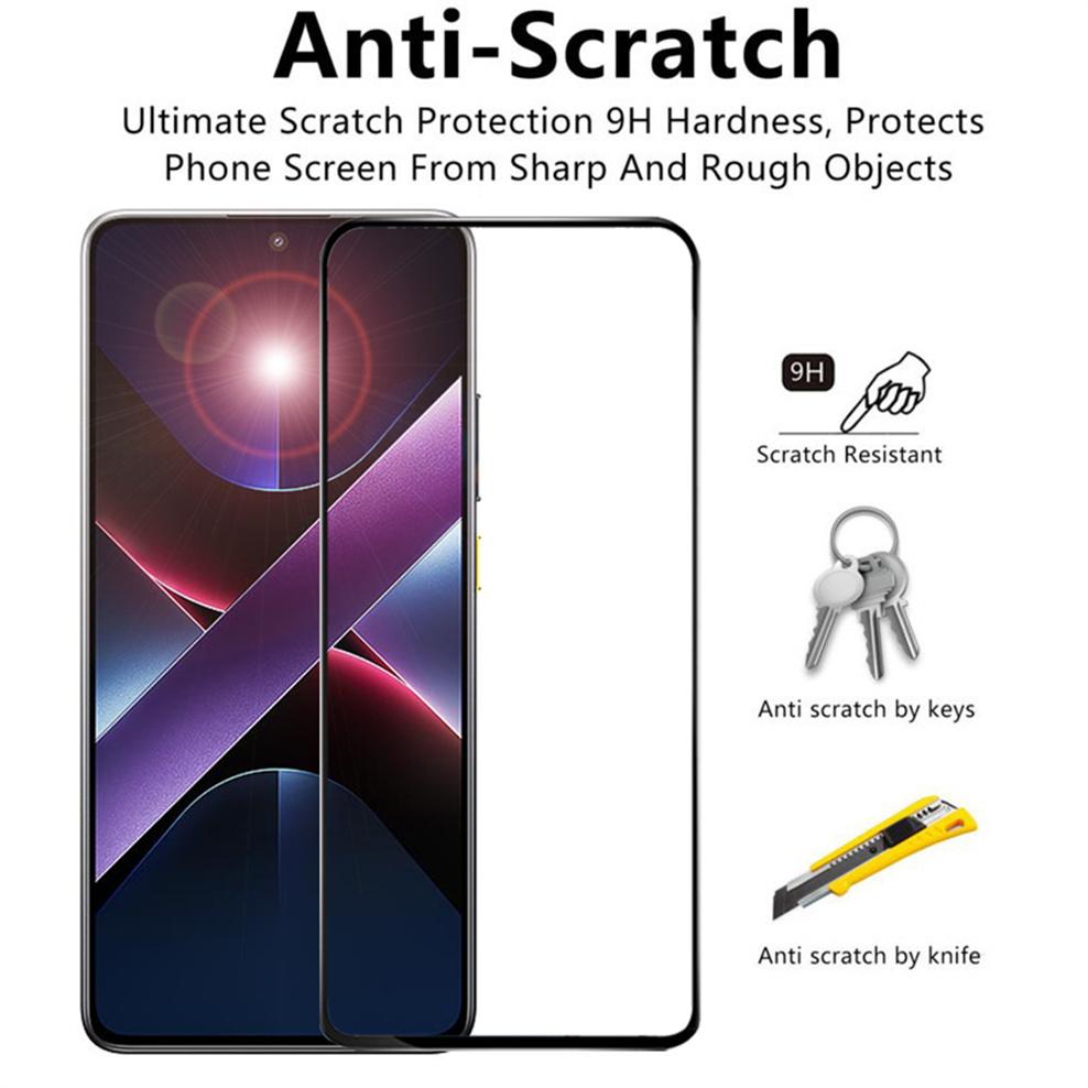 3 шт. стекла для XIAOMI POCO X7 Pro полное покрытие экрана защитное закаленное стекло прозрачная защитная пленка X7Pro 5G