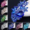 Waterdrop Flower Brooch Pin Rhinestone Crystal Brooches Bouquet Wedding Jewelry