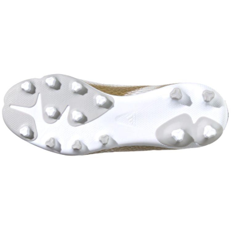 Adidas X Ghosted .3 Mg J Профессиональные Сетчатые С Круглым Носком На Шнуровке Нескользящие Прочные Низкие Детские Футбольные Бутсы Детские Футбольные Бутсы Белый Платиновый EG8155