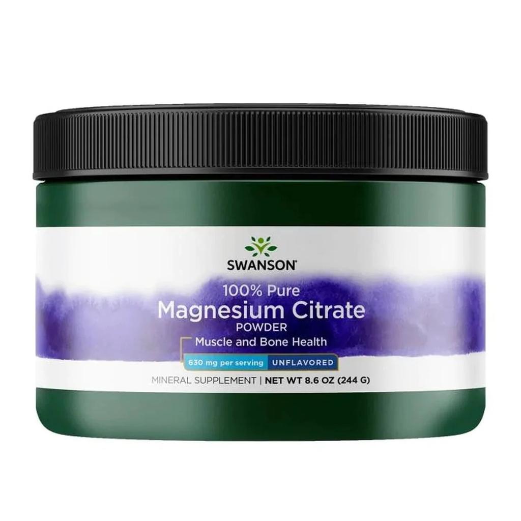 Magnesium Citrate, Powder 630mg - 244 grams