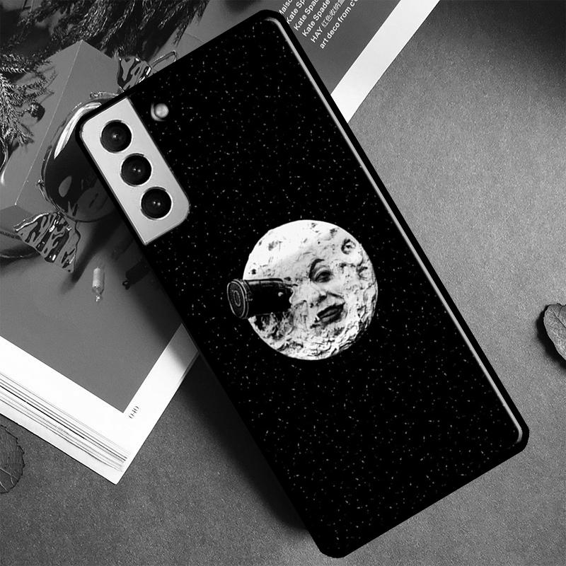 Чехол для телефона 'Космическое небо и луна' для Samsung Galaxy S21 S20 FE S8 S9 S10 Note 10 Plus Note 20 S22 S23 Ultra
