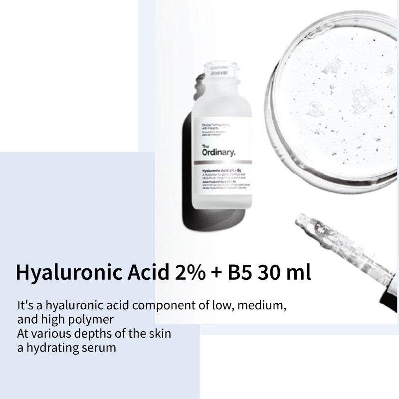 THE ORDINARY Очищающее средство со скваленом, гиалуроновая сыворотка, увлажняющий крем, ежедневный набор (50 мл очищающего средства + B5 30 мл + HA 30 мл) Очищающее масло-бальзам Essence