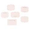 100Pcs Cute Headband Hair Clips Jewelry Display Card Blank Kraft Paper Card Hairclip Price Tag Hairpin Packaging Cardboard Holde