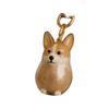 Dog Shape Pet Hair Keychain Hair Grooming Puppy Pendants Cartoon Dog Hair Storage Box  Pet lovers