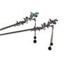 Elegant Hair Sticks Metal Ink Colored Flower Tassel Hair Stick Hot Flower Hairpin  For Women