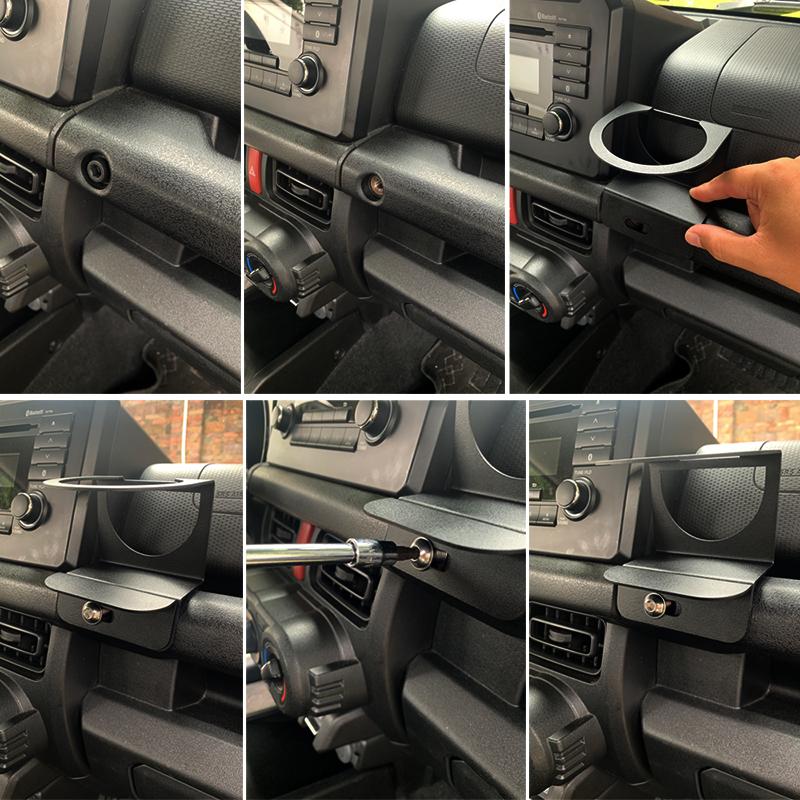 Автомобильный подстаканник, держатель-органайзер для бутылок с напитками для Suzuki Jimny 2019-2023, аксессуары, 1 шт.