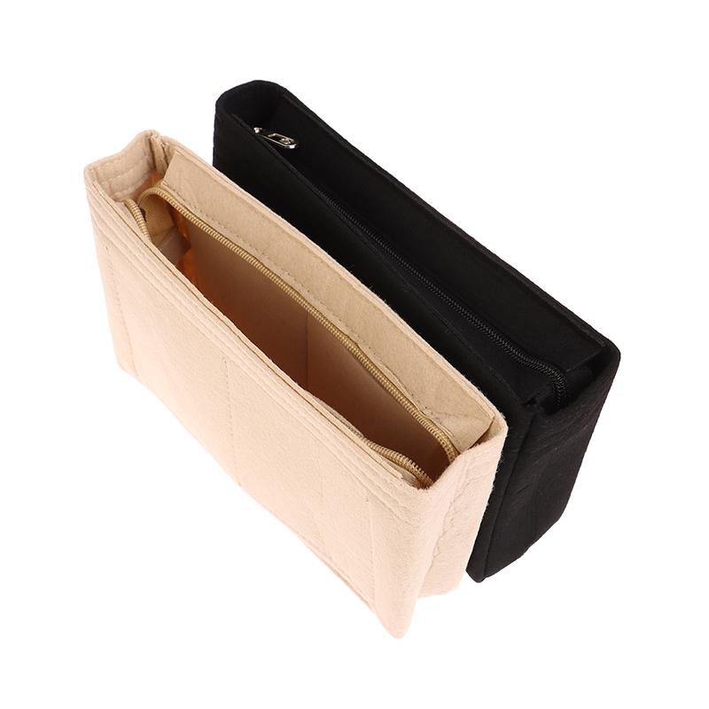 Войлочная вставная сумка подходит для косметичек, сумка-вкладыш для дамской сумочки, войлочная тканевая косметичка, переносная вставная сумка-органайзер для путешествий