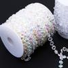 10mm Colorful Beads Chain Roll Acrylic Disc Decorative Beads Chain Festival Site Accessories 30m