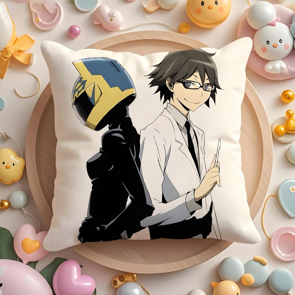 D-Durarara!! Аниме Наволочка для Подушки Дома и в Машину Многоцелевая Наволочка - Двусторонняя, Мягкая и Прочная для Повседневного Использования