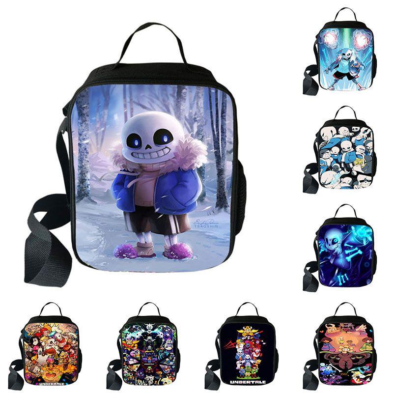 Undertale Game Insulated Lunch Bag With Large Capacity For School And Travel Use