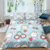 Cartoon Cute Dograbbit Duvet Cover 3D Printed Nordic Bedding Set Pillowcase Double Twin Full Queen King Size Quilt Cover