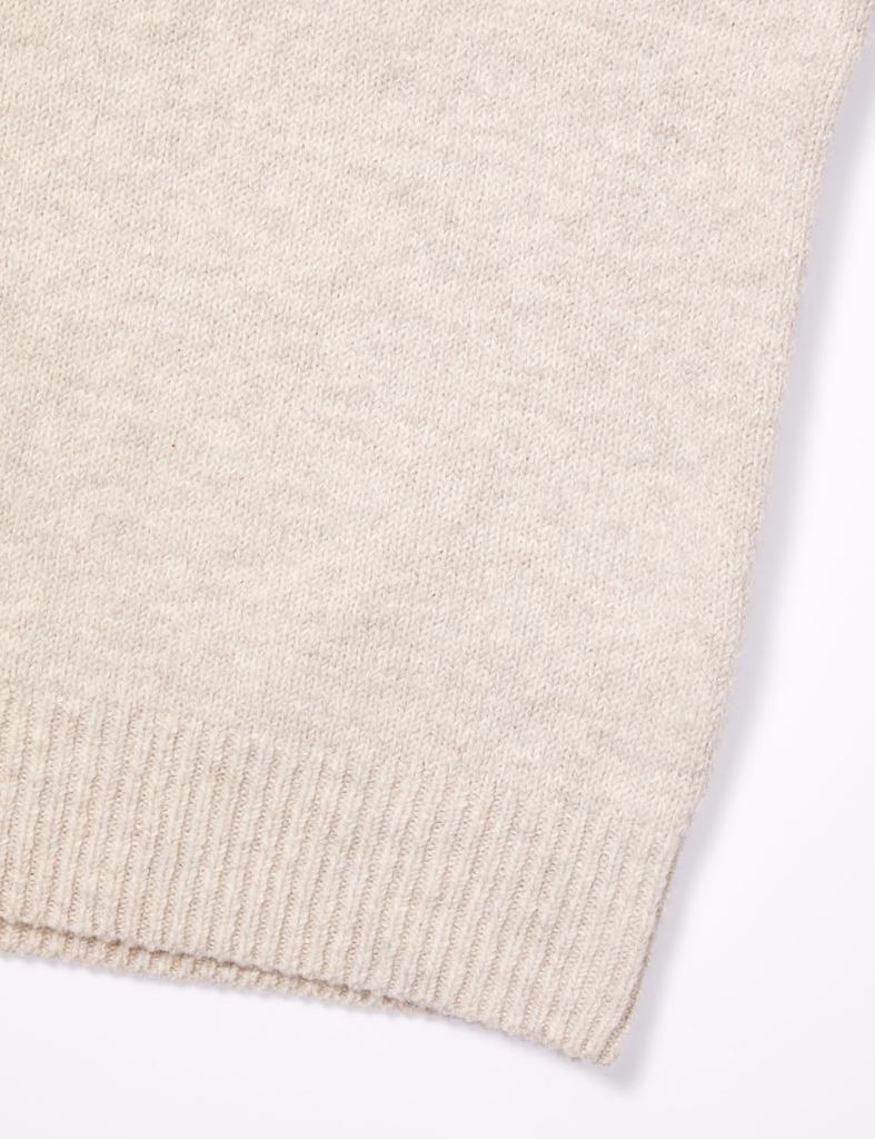 Amazon Essentials Men's Quarter-Zip Soft Touch Long Sleeve Sweater, Off-White, Size XL