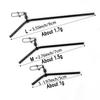 Topranc 12Pcs Anti Tangle Sea Fishing Accessories Fishing Balance Brass Tube Connector L- Shape Booms Accessory Size 5/7/9/12CM