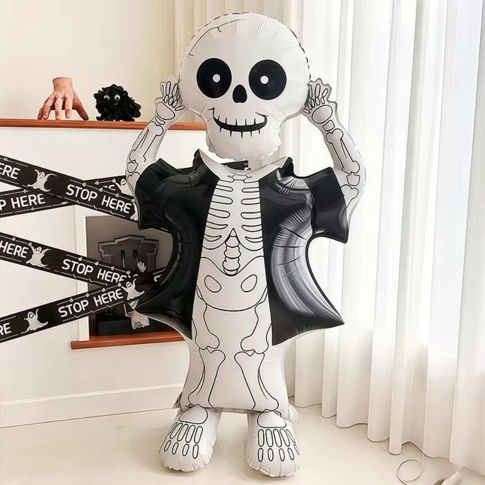 Skull Design Vertical Balloon Vertical Shape Halloween Balloon Halloween Party