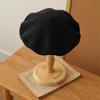 Women Beret Vintage Solid Color Painter Hat Wool Blend French Style Artist Cap Lightweight Headwear for Party Outdoor