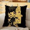 Anime BBendy and Tthe InkMMachine Cushion Cover Soft Durable Reversible PillowCover Home MultiScene Daily Comfort Pillowcase