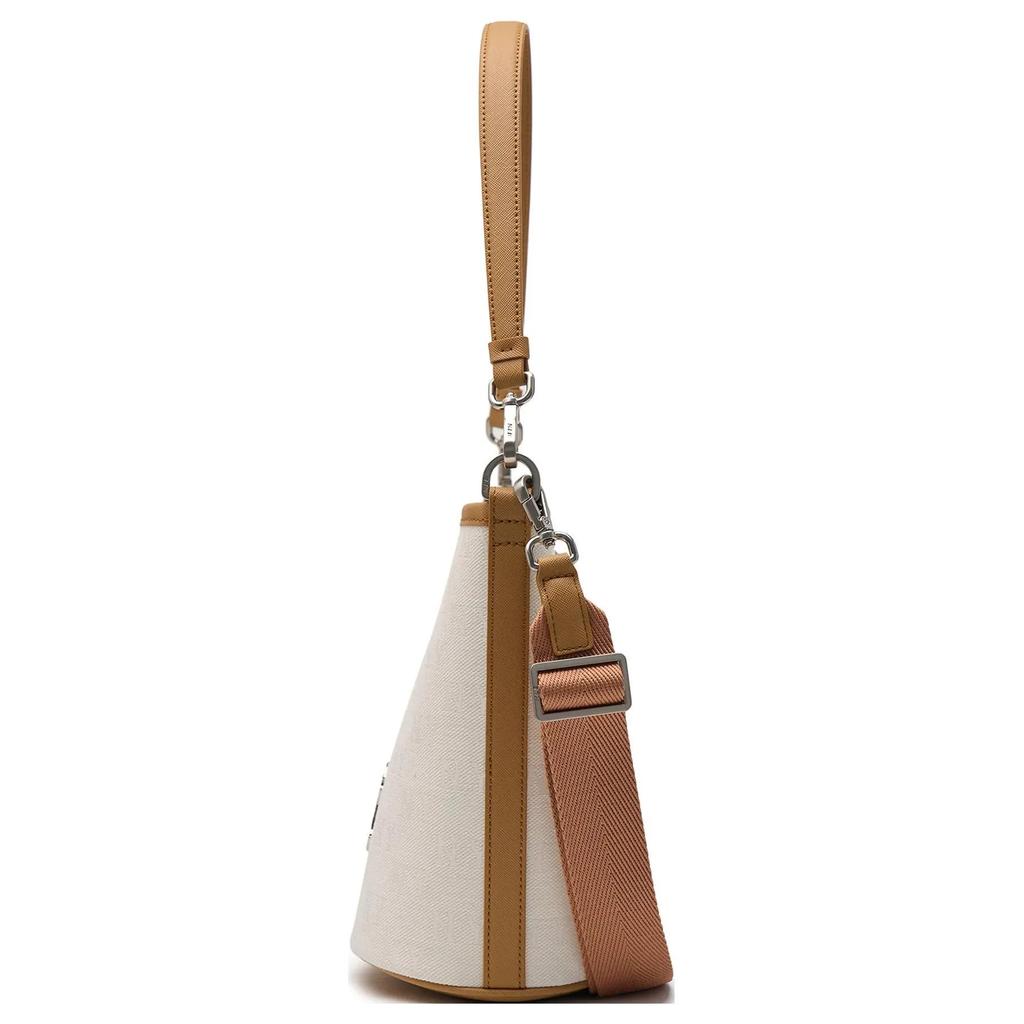 MLB Cotton Bucket Bag , Shoulder Bag , Crossbody Bag , Handbag Medium Unisex Dark Cream (Unisex) Shoulder Bags 3ABML024L 50CRD