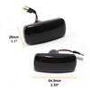 For Dodge Charger Journey Jeep Compass Liberty Fiat Chrysler 300C Lancia LED Dynamic Side Marker Signal Indicator Blinker Lights