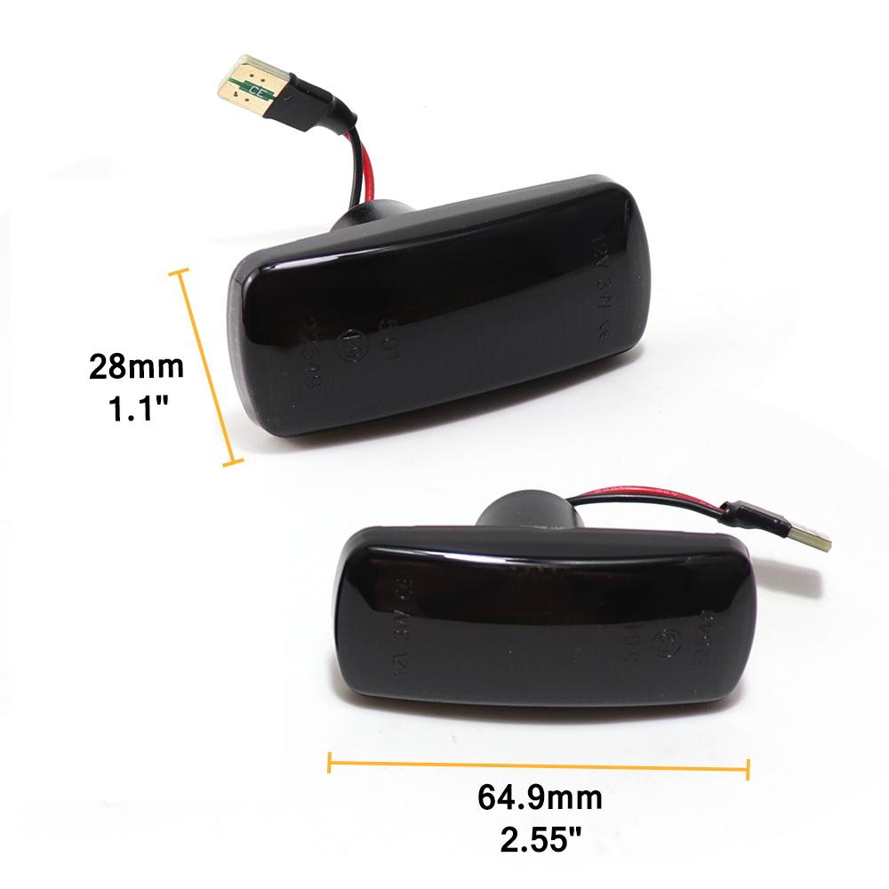 For Dodge Charger Journey Jeep Compass Liberty Fiat Chrysler 300C Lancia LED Dynamic Side Marker Signal Indicator Blinker Lights