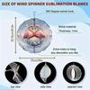10-дюймовый подвесной ветряной спиннер с крючком на 360 градусов для декора балкона и сада, весенне-летнее уличное украшение