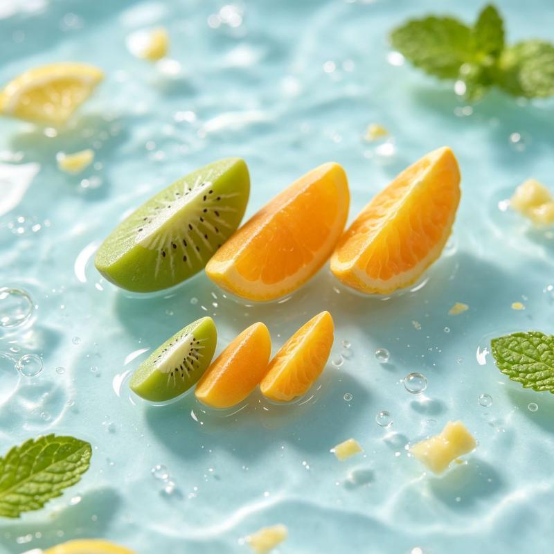 Dollhouse Mini Resin Fruit Slices 10Pcs Realistic Food Props for Doll House Decor Kids Birthday Gifts