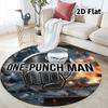 Onepunch Man Round Area Rug Carpet Rug For Living Room Bedroom Sofa Playroom Decor Nonslip Floor Mat