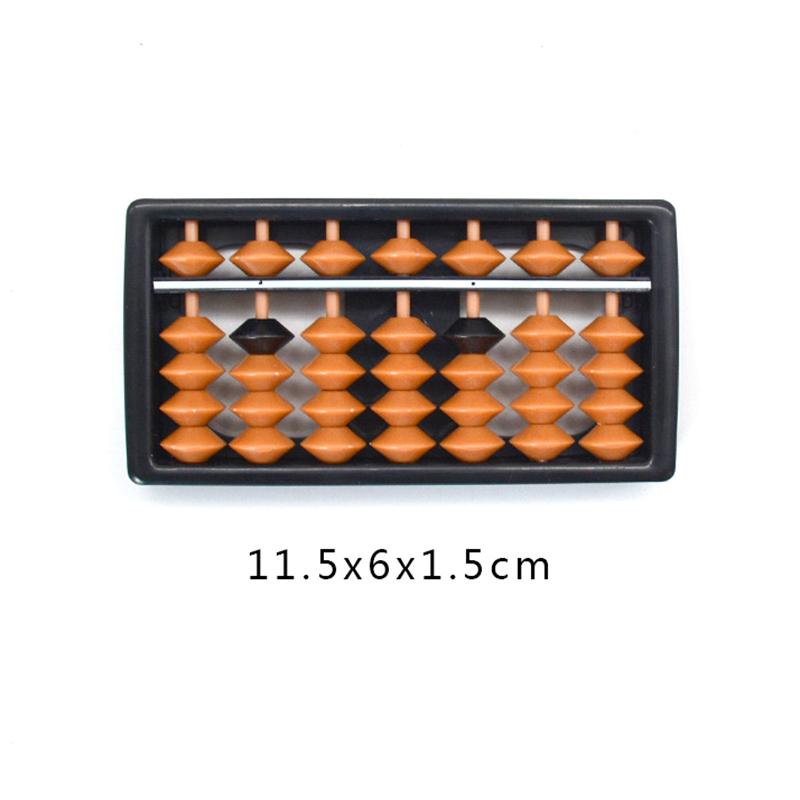 7/9/11/13/15/17 Digit Rods Standard Abacus Brown Bead Soroban Calculator Counting Tool Mathematics Beginners Caculating Toys