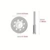 12Pcs Diamond Cutting Wheel Cut Off Discs 22mm Coated Rotary Tool WITH/ Mandrel 3mm Metal Marble DIY Tools Accessories