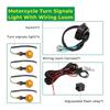 Motorcycle Turn Signals Light with Wiring Loom Harness Kit Indicator Wiring Loom Harness Kit Relay Switch Light Horn Flash Kit