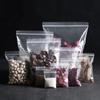 0.02mm Transparent Self Sealing Bag PE Thickening Durable Food Sealing Bag Five Grains Tea Clothes Storage Zipper Packaging Bag