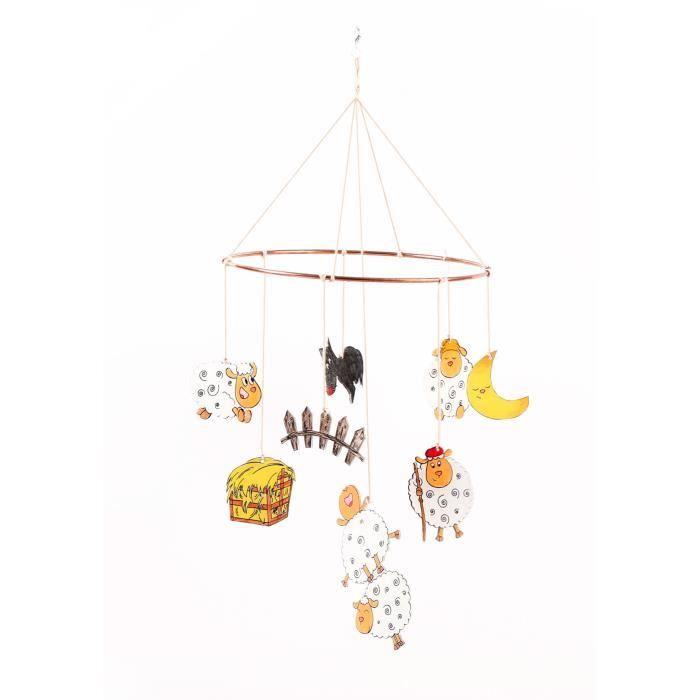 Kit de création - GRAINE CREATIVE - Mobile Moutons - Multicolore - À partir de 6 ans - Mixte