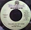 7-дюймовая пластинка RICHIE SPICE - Calling Out My Name NONE Young Blood Rec 2004 Ямайка Регги, Ска и Даб Б/У